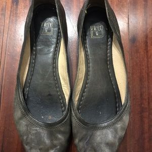 Frye Carson Ballet flat charcoal 9.5